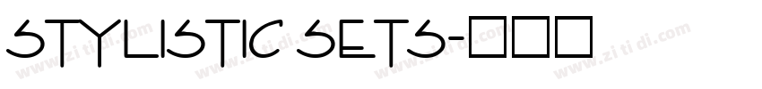 Stylistic Sets字体转换